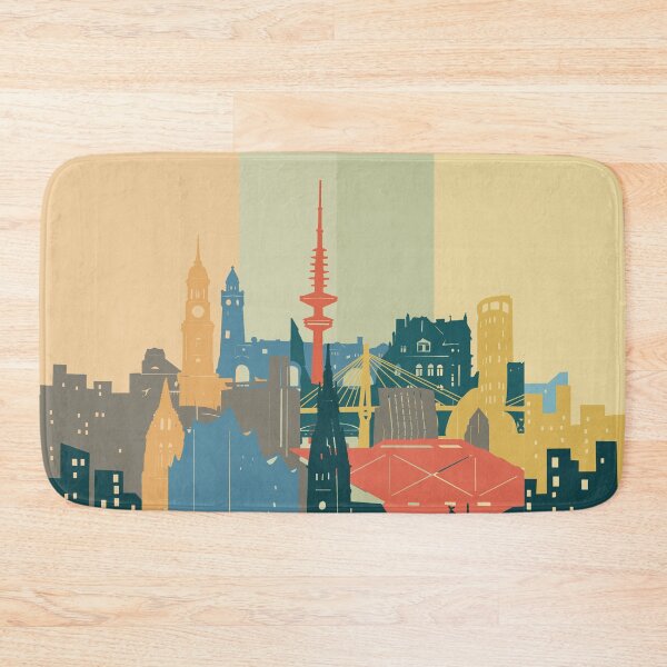 Item preview, hamburg skyline designed and sold by BekimART2.