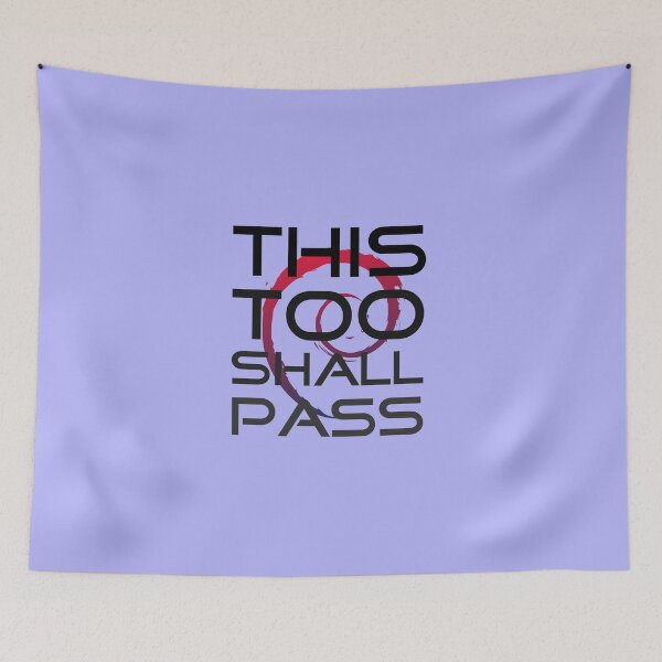 Item preview, This Too Shall Pass typography design designed and sold by infinitunes.