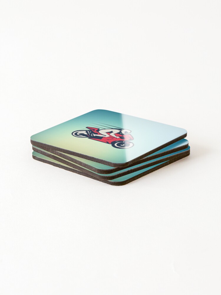 Thumbnail 4 of 5, Coasters (Set of 4), Bike designed and sold by Raju2018.