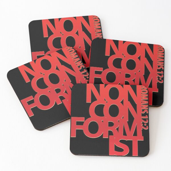 Item preview, Nonconformist, Do not be conformed to this world, Christian, Bible Verse, Christian Quote, Red designed and sold by ChristianLife.