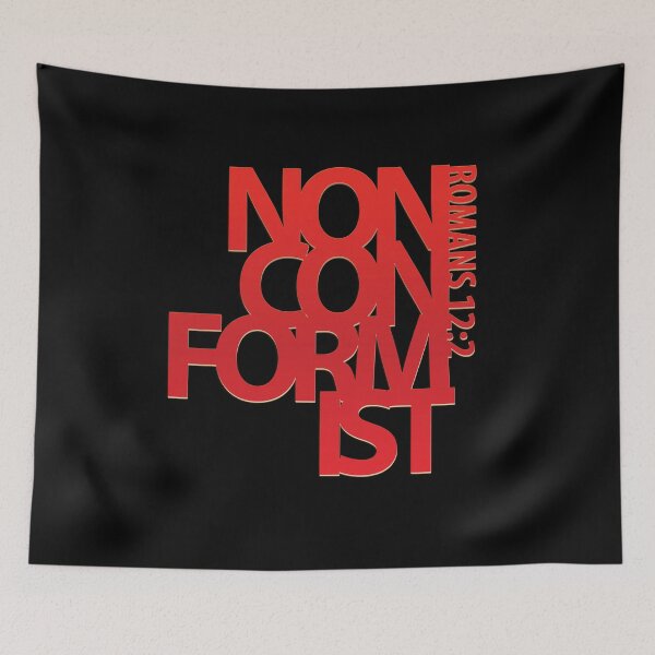 Item preview, Nonconformist, Do not be conformed to this world, Christian, Bible Verse, Christian Quote, Red designed and sold by ChristianLife.