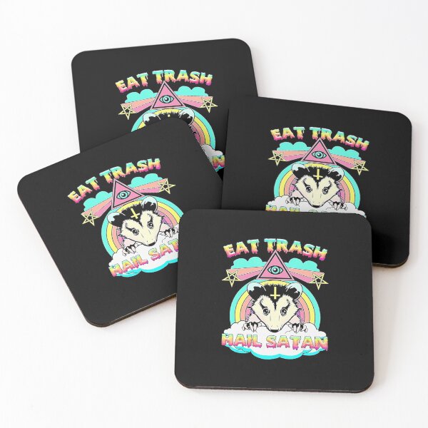 Item preview, Eat Trash Hail Satan Raccoon designed and sold by rossvictoria.