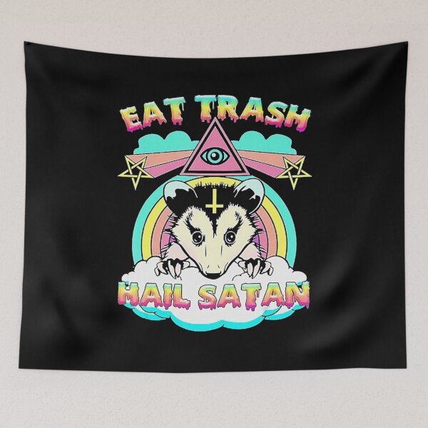 Item preview, Eat Trash Hail Satan Raccoon designed and sold by rossvictoria.