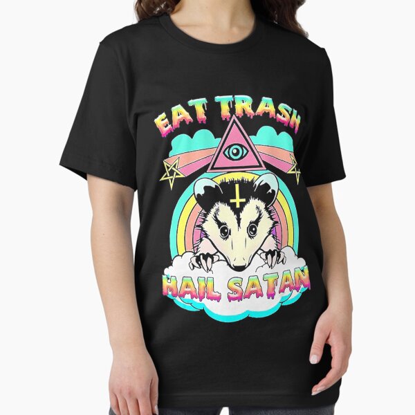 Item preview, Eat Trash Hail Satan Raccoon designed and sold by rossvictoria.