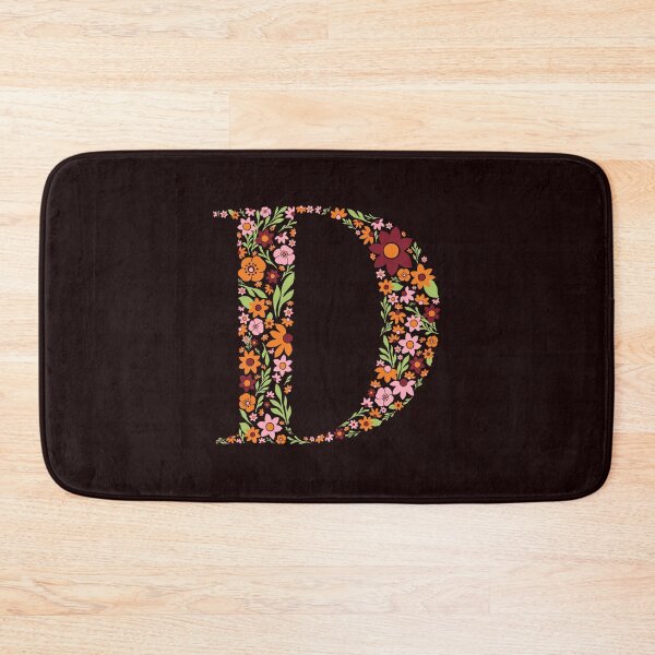 Item preview, Retro Floral Letter D designed and sold by zeljkica.