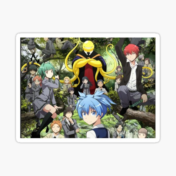 assassination classroom stickers redbubble