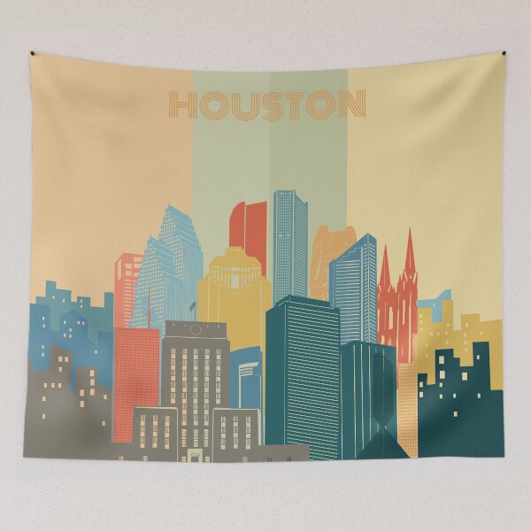Item preview, houston skyline designed and sold by BekimART2.