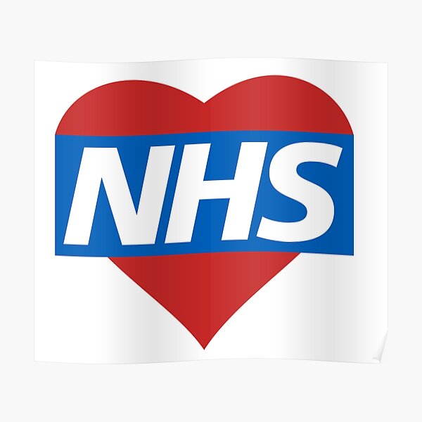 "Support our NHS, NHS Love, NHS Heroes" Poster for Sale by ShwaDesigns