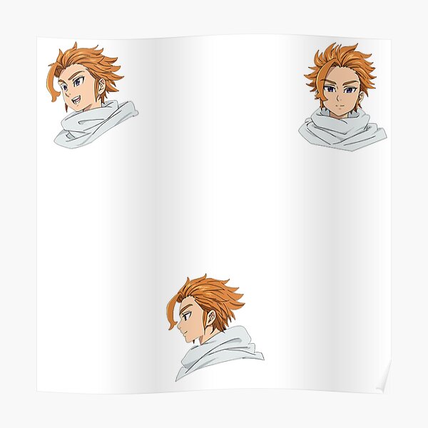 Seven Deadly Sins Arthur Sticker Set Poster By Cassidycreates Redbubble