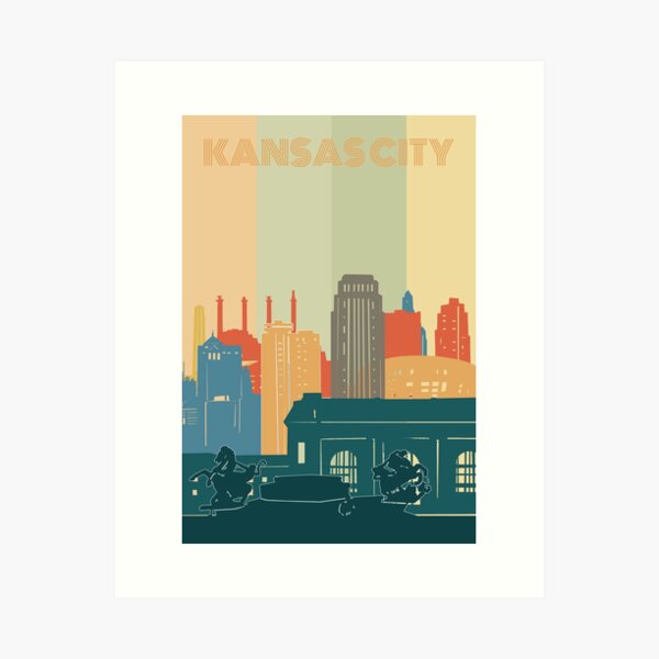 Item preview, kansas city  skyine designed and sold by BekimART2.