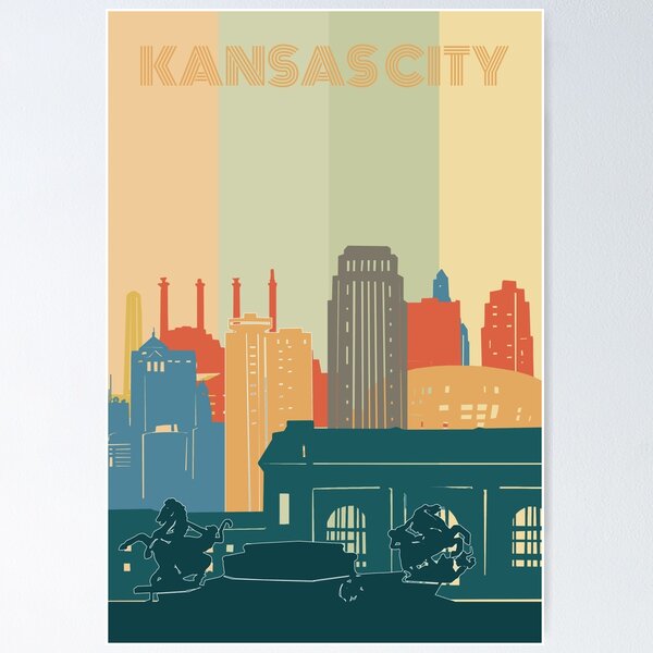 Item preview, kansas city  skyine designed and sold by BekimART2.