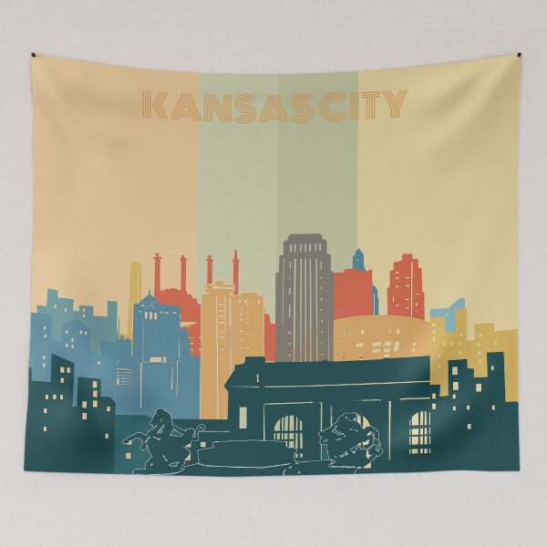 Item preview, kansas city  skyine designed and sold by BekimART2.