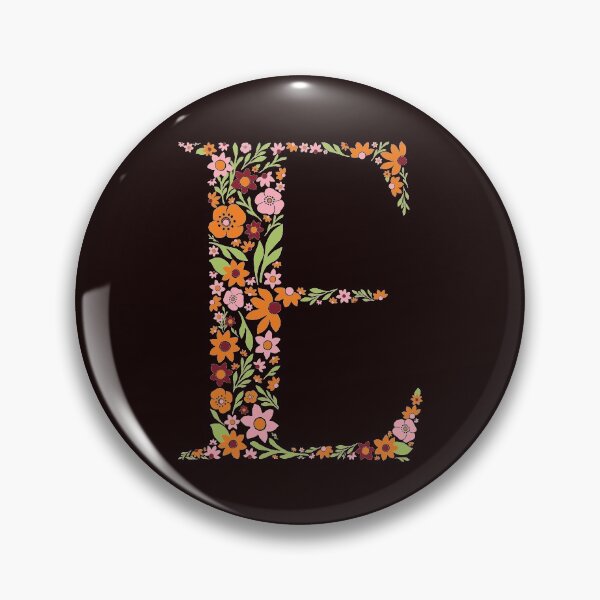 Item preview, Retro Floral Letter E designed and sold by zeljkica.