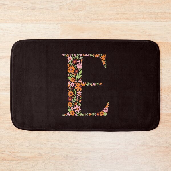 Item preview, Retro Floral Letter E designed and sold by zeljkica.