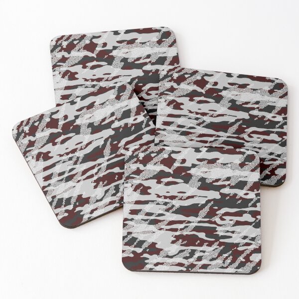 Item preview, Red camouflage pattern mosaic style designed and sold by Destroyed-Pixel.