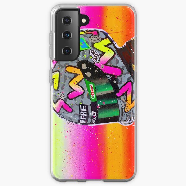 Daniel Ricciardo 2020 - Renault F1 graffiti painting by DRAutoArt Samsung Galaxy Soft Case