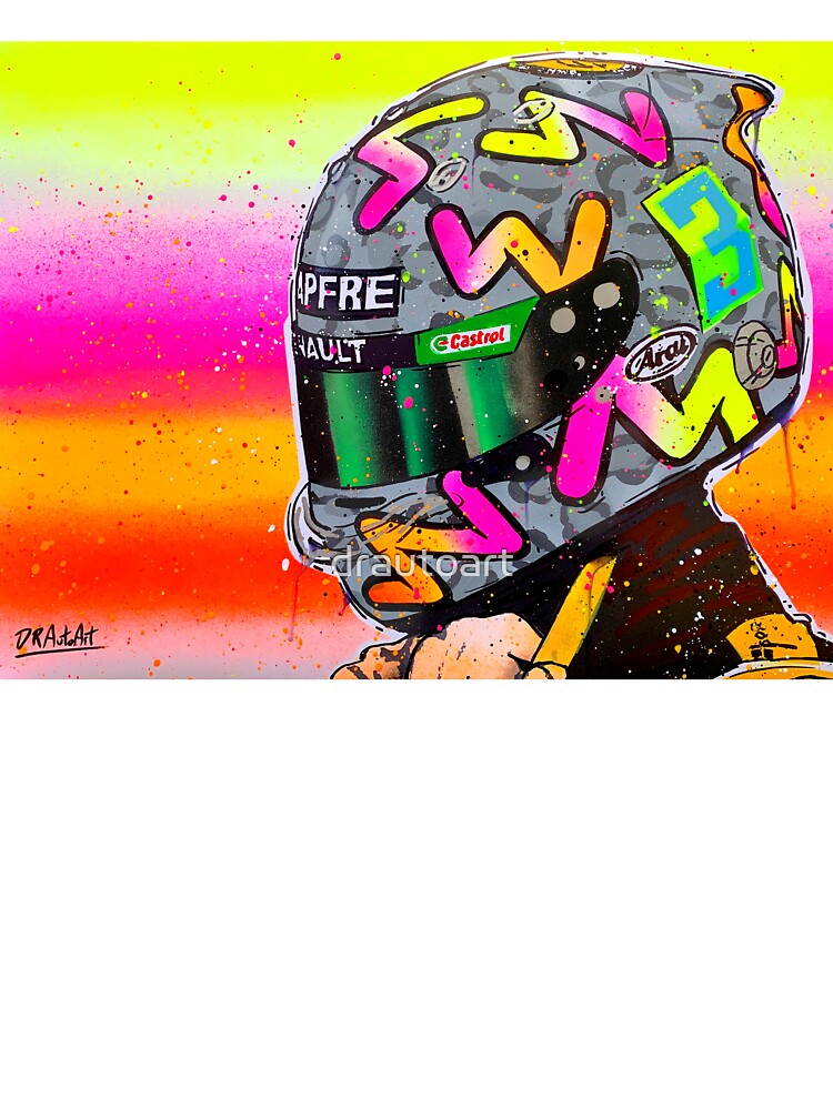 Daniel Ricciardo 2020 Renault F1 graffiti painting by DRAutoArt