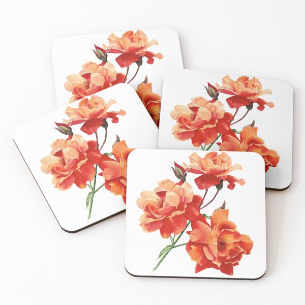 Item preview, Orange roses in watercolor  designed and sold by InnaPatiutko.