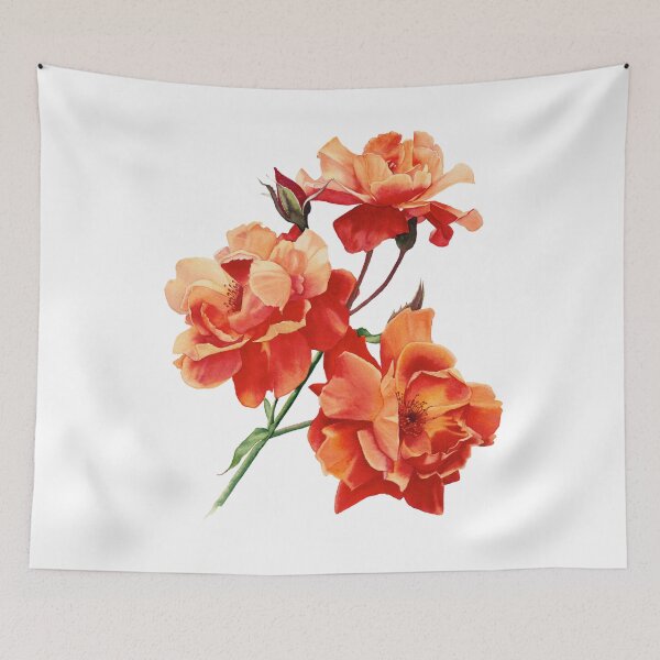 Item preview, Orange roses in watercolor  designed and sold by InnaPatiutko.