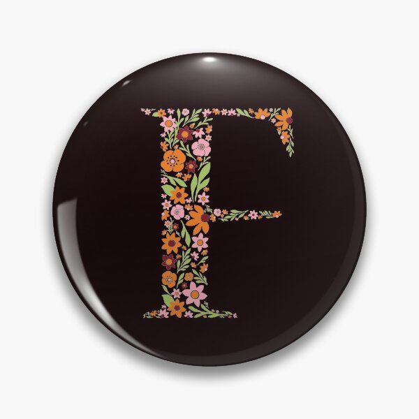 Item preview, Retro Floral Letter  F designed and sold by zeljkica.