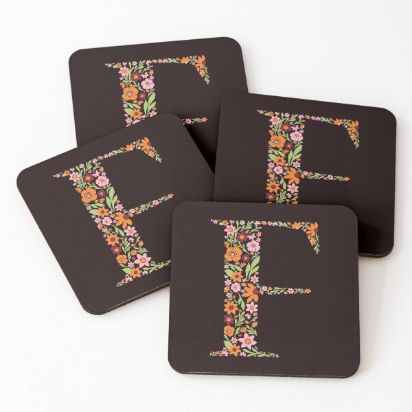Item preview, Retro Floral Letter  F designed and sold by zeljkica.