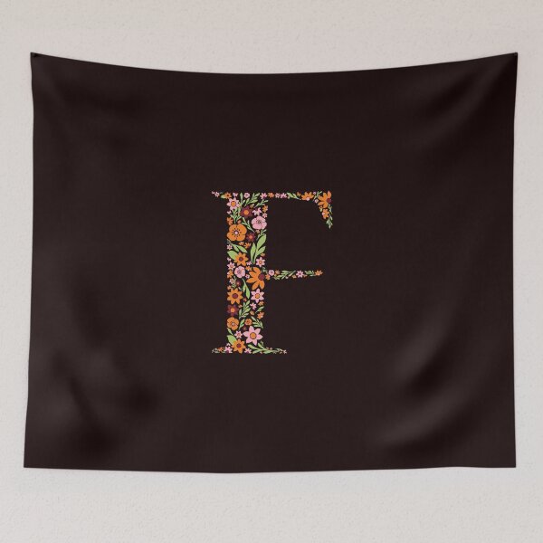 Item preview, Retro Floral Letter  F designed and sold by zeljkica.