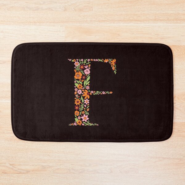Item preview, Retro Floral Letter  F designed and sold by zeljkica.
