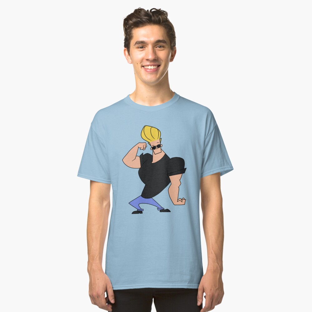 Johnny Bravo Cartoon Network Official Ladies Skinny T-Shirt Various Sizes