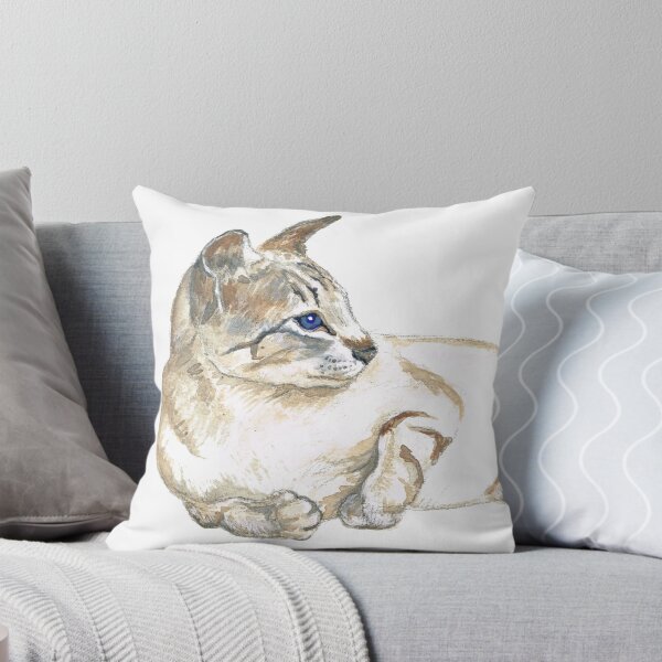 Item preview, tabby point siamese cat designed and sold by mindgoop.