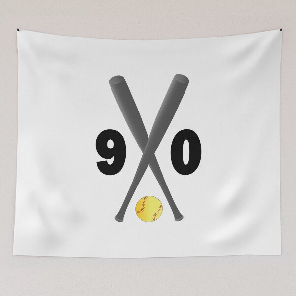 Item preview, Softball number 90 - ninety with bats and ball designed and sold by AllShirts21.