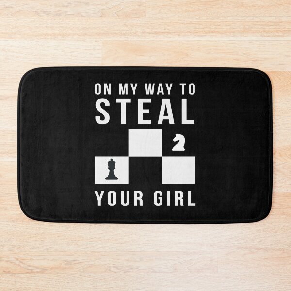 Item preview, On My Way To Steal Your Girl Chess Board Game designed and sold by MooonTees.