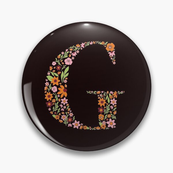 Item preview, Retro Floral Letter G designed and sold by zeljkica.