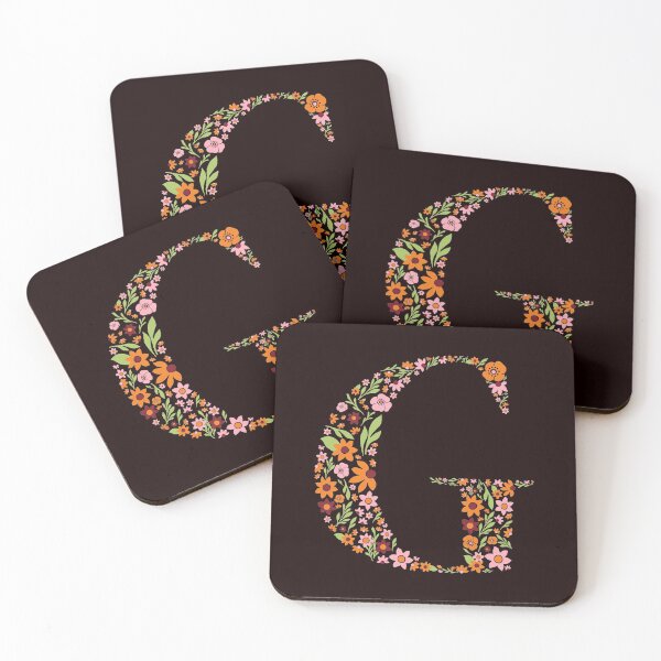 Item preview, Retro Floral Letter G designed and sold by zeljkica.
