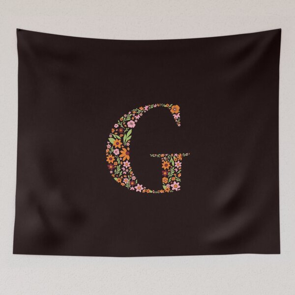 Item preview, Retro Floral Letter G designed and sold by zeljkica.