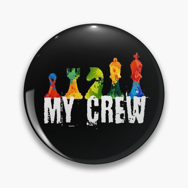 Item preview, My Crew chess board game game evening chess piece designed and sold by MooonTees.