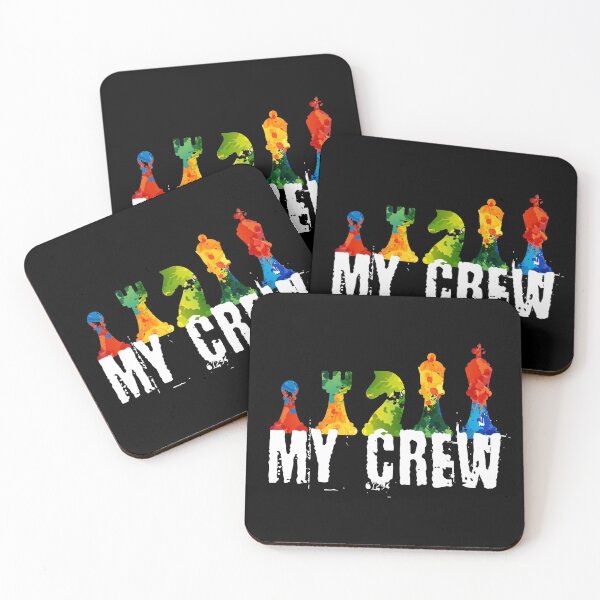 Item preview, My Crew chess board game game evening chess piece designed and sold by MooonTees.
