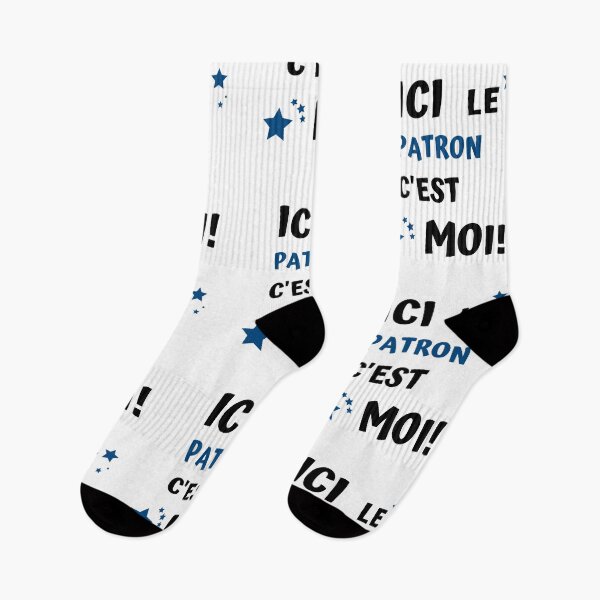 Item preview, black and blue quote here the boss it's me designed and sold by JaMatt1983.