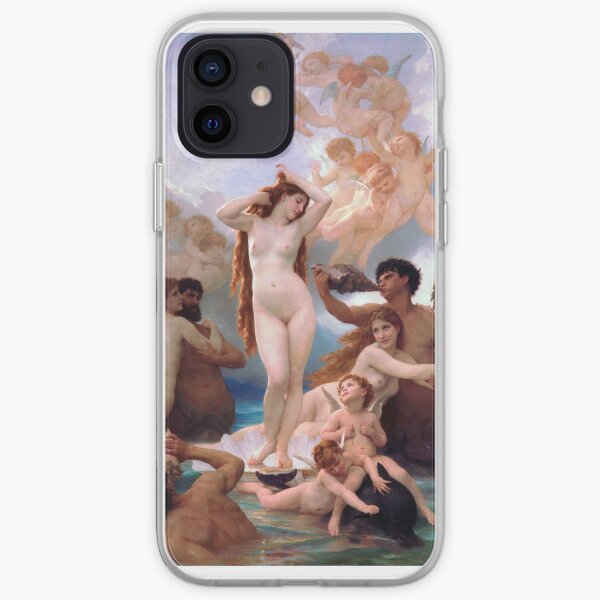 Aphrodite The Birth of Venus by William-Adolphe Bouguereau iPhone Soft Case