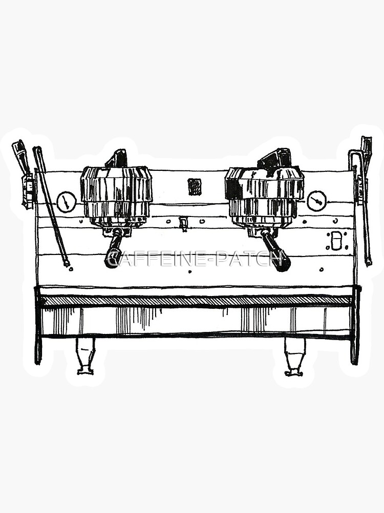 "La Marzocco Linea" Sticker for Sale by CAFFEINEPATCH Redbubble