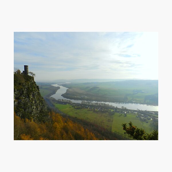 View from Kinnoull hill of the River Tay Photographic Print