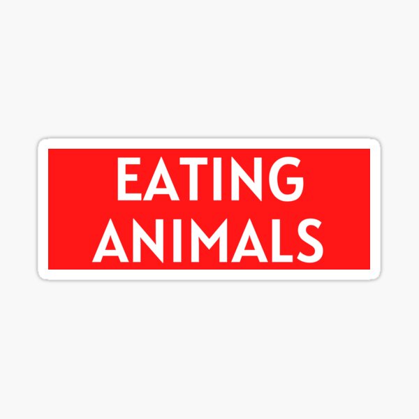 Item preview, Stop Sign Red - Stop Eating Animals designed and sold by DWaffleDesigns.