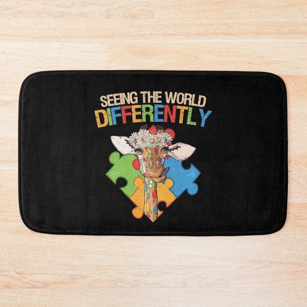 Item preview, Seeing The World Differently Autism Awareness Giraffe designed and sold by MerchK1ng.