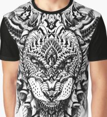 Ornate Lion Graphic T-Shirt