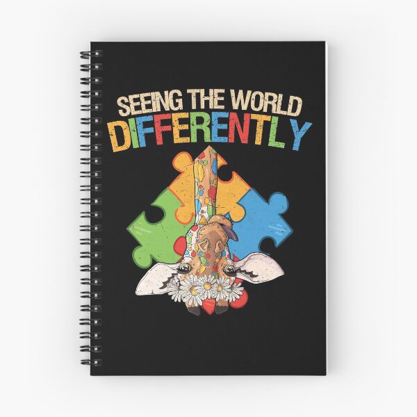 Item preview, Seeing The World Differently Autism Awareness Giraffe designed and sold by MerchK1ng.