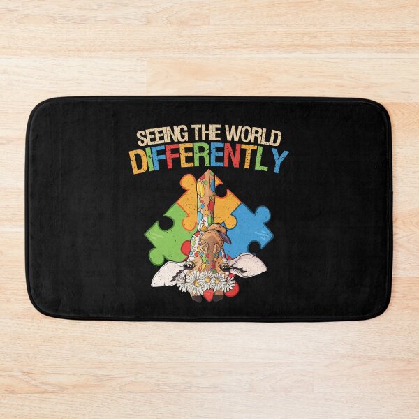 Item preview, Seeing The World Differently Autism Awareness Giraffe designed and sold by MerchK1ng.
