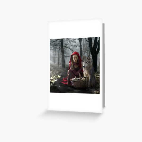 Enchantment Of the Wolf Greeting Card