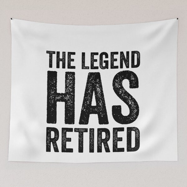 Item preview, The Legend Has Retired-The Legend Has Retired Slim Fit T-Shirt designed and sold by Al Collections.