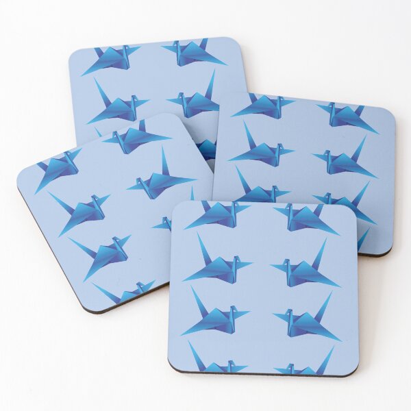Item preview, blue paper cranes  designed and sold by awesomelyaj.