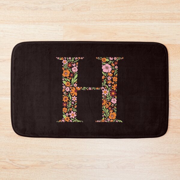 Item preview, Retro Floral Letter H designed and sold by zeljkica.