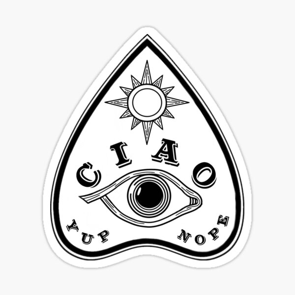 ciao planchette Sticker